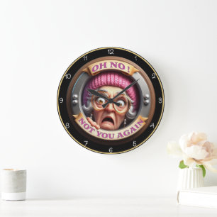 Oh nee, niet jij weer! grote klok