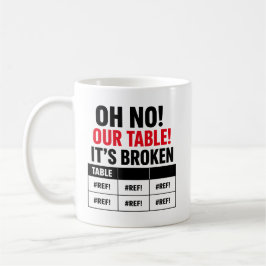 OH NEE Ons Tabel Is Kapot Spreadsheet Fout Mok