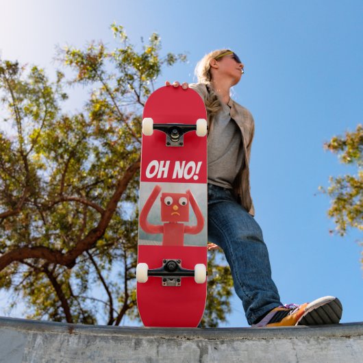 OH NEE! PANIC RUBBER MAN FUNNY Skateboarddek Persoonlijk Skateboard (Buiten 1)