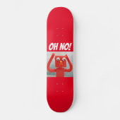 OH NEE! PANIC RUBBER MAN FUNNY Skateboarddek Persoonlijk Skateboard (Voorkant)