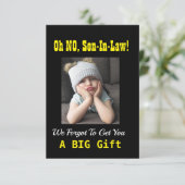 Oh, nee! Son-in-law Fathers Day Funny Grumpy Girl (Staand voorkant)