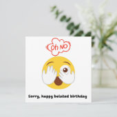 Oh nee sorry grappige verlate Kaart (Staand voorkant)