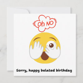 Oh nee sorry grappige verlate Kaart