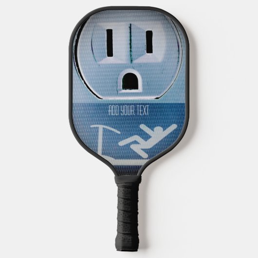 Oh nee van Shirley Taylor Pickleball Paddle (Achterkant)