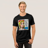 Oh Nee Vrouw - Uniseks Tri-Blend Shirt (Voorkant volledig)
