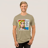 Oh nee vrouw - Uniseks - Tri-Blend Shirt (Voorkant volledig)