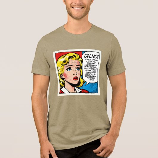 Oh nee vrouw - Uniseks - Tri-Blend Shirt (Voorkant)
