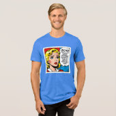 Oh Nee Vrouw - Unisex - Tri-Blend Shirt (Voorkant volledig)