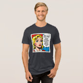 Oh Nee Vrouw - Unisex Tri-Blend Shirt (Voorkant volledig)