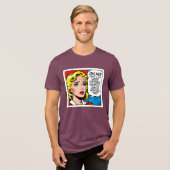 Oh Nee Vrouwelijk - Uniseks - Tri-Blend Shirt (Voorkant volledig)