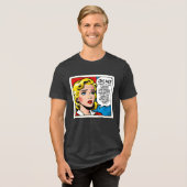 Oh nee vrouwelijk - Uniseks - Tri-Blend Shirt (Voorkant volledig)