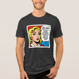 Oh nee vrouwelijk - Uniseks - Tri-Blend Shirt