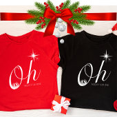 Oh Night Divine Christelijk kerstlied Jesus T-shirt