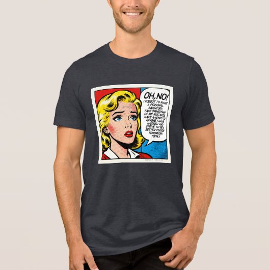 Oh No Female - Unisex Tri-Blend Shirt (Voorkant)