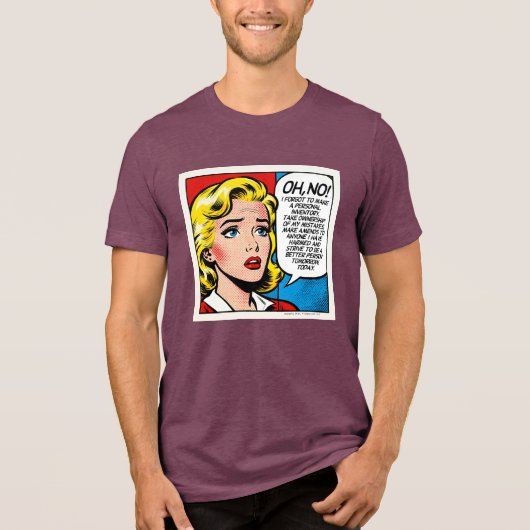 Oh No Female - Unisex -  Tri-Blend Shirt (Voorkant)