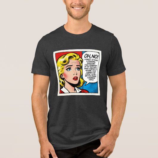 Oh No Female - Unisex -  Tri-Blend Shirt (Voorkant)