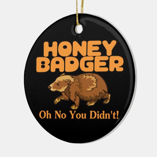 Oh No Honey Badger Keramisch Ornament (Links)