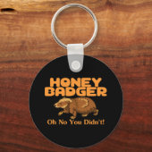 Oh No Honey Badger Sleutelhanger (Voorkant)