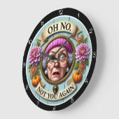 Oh No Not You Again Wall Decor Grote Klok (Hoek)