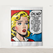 OH NO Wall Art Tapestry Wandkleed (Voorkant)