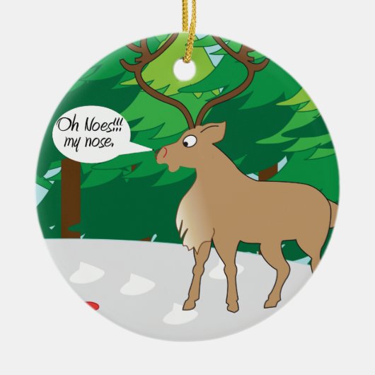 Oh noe mijn neus ornament (Voorkant)