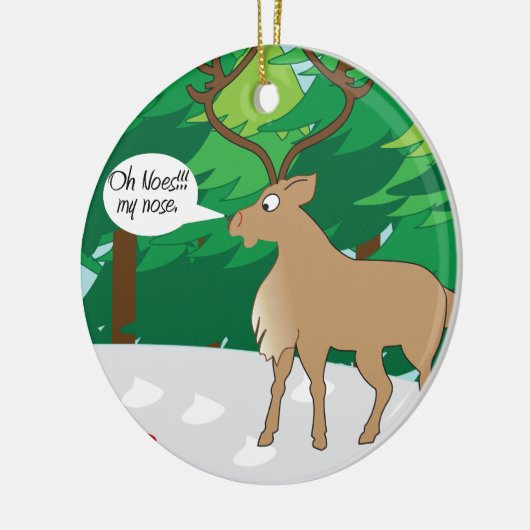 Oh noe mijn neus ornament (Links)