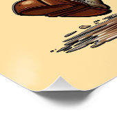 Oh nou muilezel glanzend Poster (Hoek)