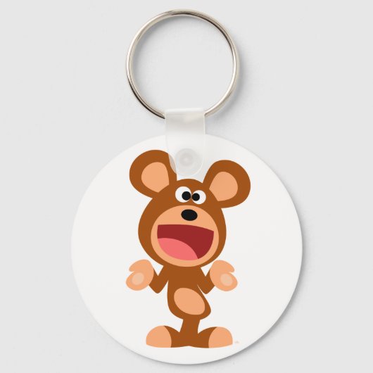 "Oh nou..." Sleutelhanger voor Beer van Cartoon (Voorkant)