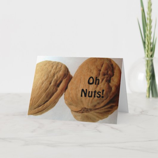 OH NUTS, HET IS UW BIRTHDAY! ZEI DE NUTS!!!! KAART (Voorkant)