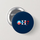 OH - Obama dan Hillary - Anti-Hillary png white - Ronde Button 5,7 Cm (Voorkant /achterkant)