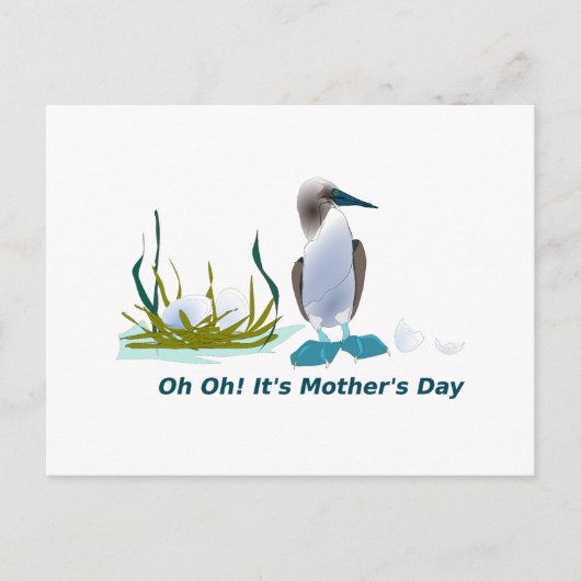 Oh Oh Het is Moederdag Briefkaart (Voorkant)