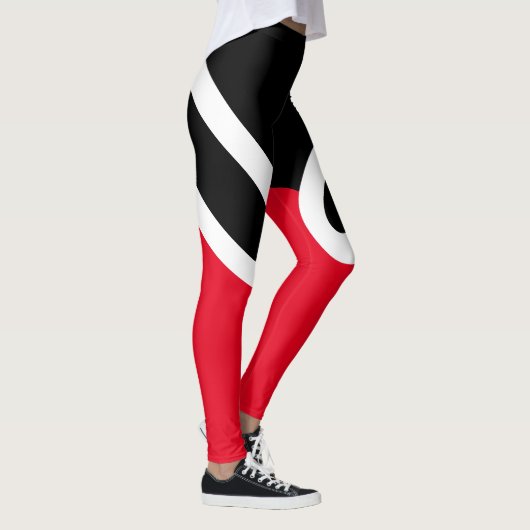 "OH-OH" Leggings zwart/wit/rood (Rechts)