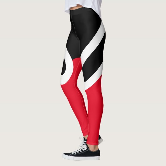 "OH-OH" Leggings zwart/wit/rood (Links)