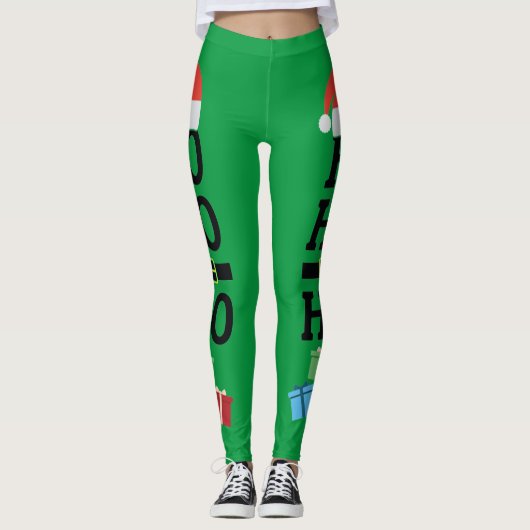 Oh Oh Oh Kerstmis Leggings (Voorkant)