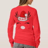 Oh Oh Oh OOh Oegly Red KerstSweather T-shirt (Achterkant)