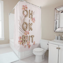 OH OK MAAR - Girly Trendy RoseGold Flower Motivati