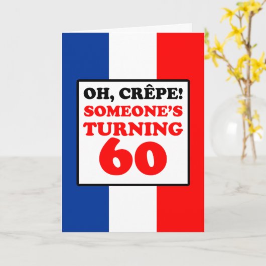 Oh omfloerst de Franse Kaart van de Verjaardag van (Gele Bloem)