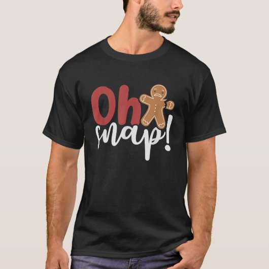 Oh ongekende kerstgember Man gebroken Arm T-shirt (Voorkant)