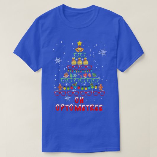 Oh Optometree kerstboom Merry Xmas Opticin T-shirt (Design voorkant)