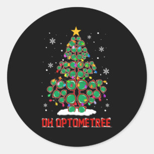 Oh Optometree Leuke opticien glazen boom Ronde Sticker