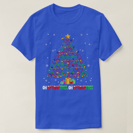 Oh Optometree Xmas Tree Xmas Lights Sunglasses Opt T-shirt (Design voorkant)