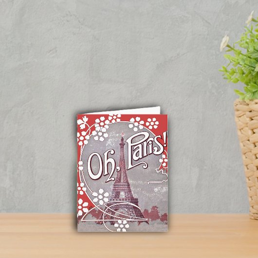 Oh Parijs Eiffeltoren Notitiekaart