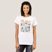 Oh, Parijs. | Town Typografie T-shirt (Voorkant volledig)