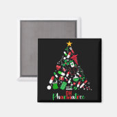 Oh Pharmatree Apotheek Kerst Apotheker Tech M Magneet (Voorkant / Achterkant)