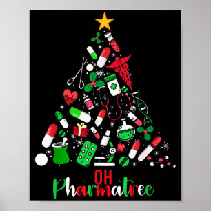 Oh Pharmatree Apotheek Kerst Apotheker Tech M Poster