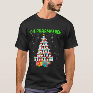 Oh Pharmatree Apotheker Apotheek Pillen Kerstmis T-shirt