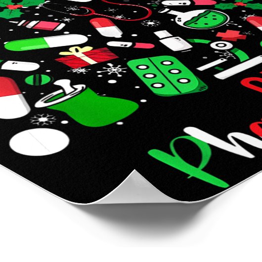 Oh Pharmatree Pharmacy Christmas Pharmacist Tech M Poster (Hoek)