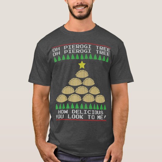Oh Pierogi Tree Premium T-shirt (Voorkant)