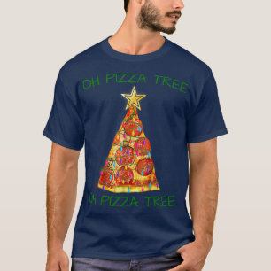 Oh Pizza kerstboom licht Afbeelding voor kinderen T-shirt