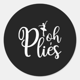 Oh Plies Funny Ballerina Dancing Coach Acro Ronde Sticker